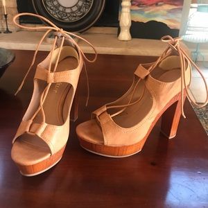 Nude Strappy Heels